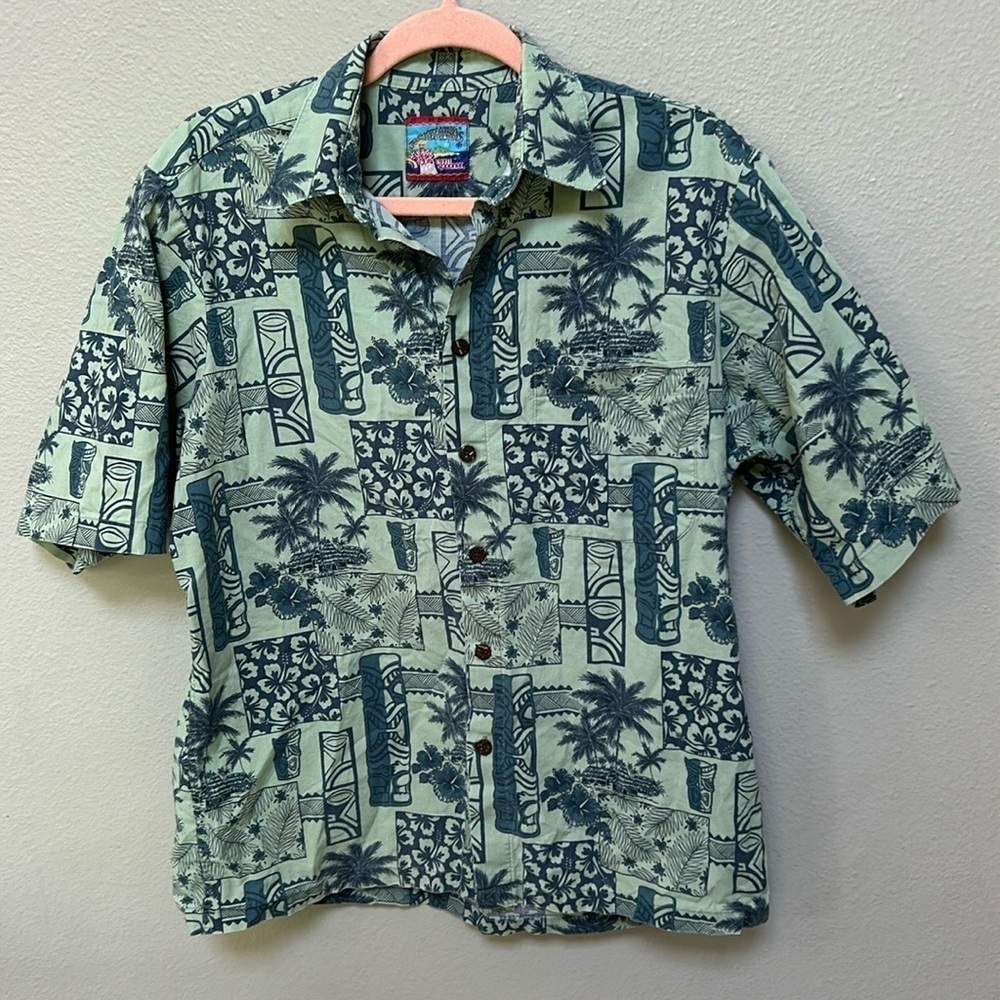 Reyn Spooner Hawaiian Short Sleeve Button Down Shirt